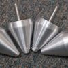 Ball bearing tipped isolation spikes. Set of 4. 1/4"-20 thread. $35 ONLY!