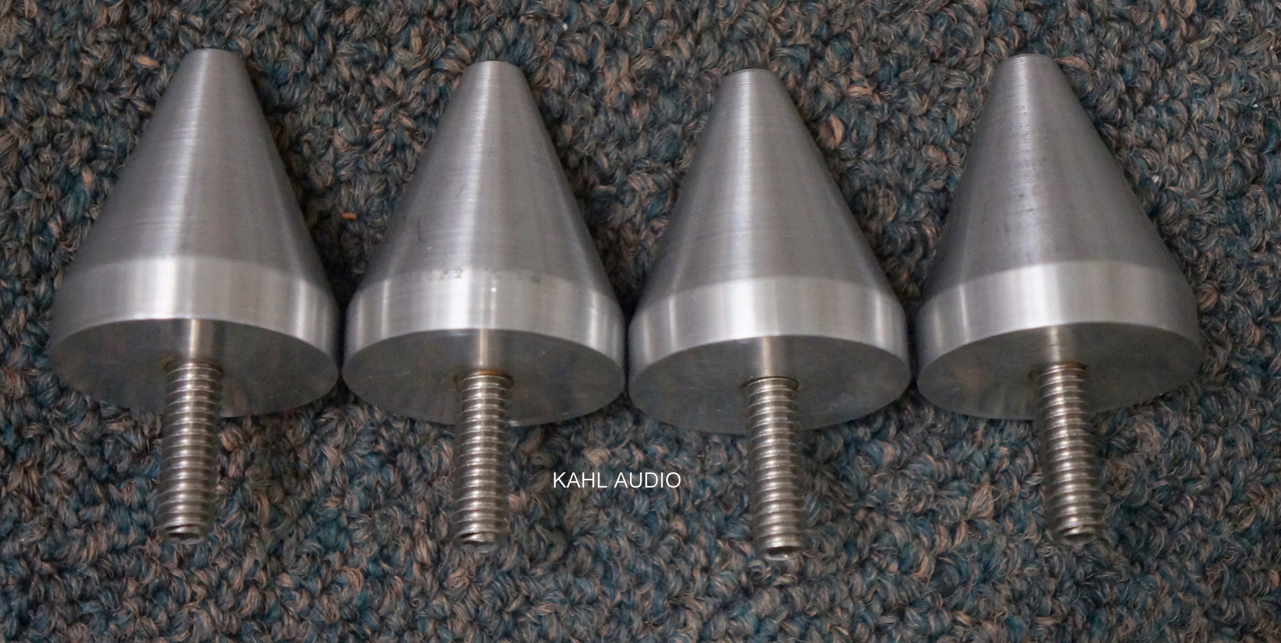 Sound Isolation Cones/Spikes set of 8, gold plated. #FSB-2-G-1420-8