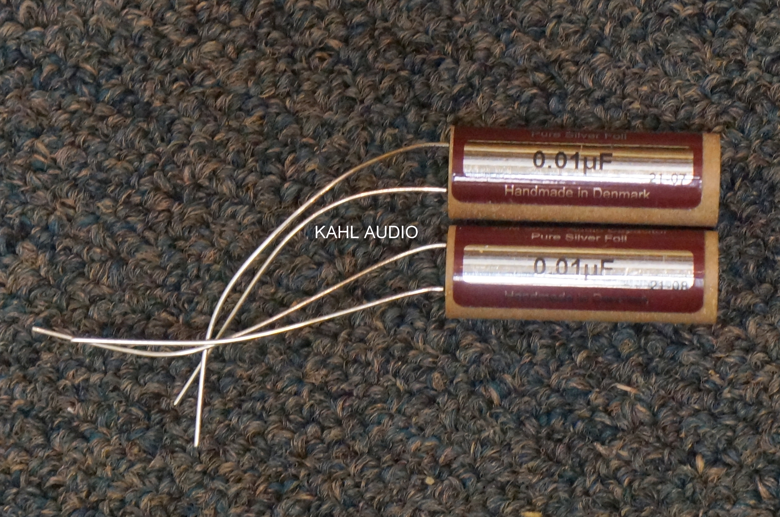 Duelund 0.01uF 600Vdc JDM-Ag Pure Silver Foil BYPASS Capacitor. NEW. 1 pr.  $148 MSRP